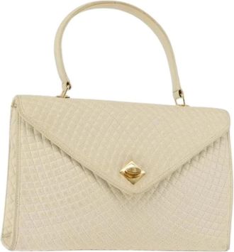 Bally Pre-owned Vintage Handtas - Dames - Vintage Handtas - Beige - ONE Size - Leer - Vintage