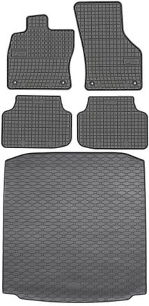 OEM Skoda Octavia Iii Sed&aacute;n De Febrero De 2013 A Mayo De 2020. Juego De Alfombrillas De Goma Para Coche Y Alfombrilla Para Maletero