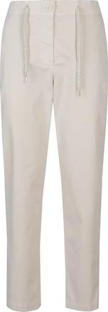 Eleventy Slim-fit Broeken - Dames - Slim Fit Broeken - Beige - XS - Katoen - Broeken