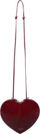 Alaia Le Coeur Patent Leather Cross-body bag - Burgundy - One Size