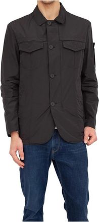 Peuterey Stijlvolle Lichte Jas - Heren - Zomerjassen - Zwart - 2XL - Polyester - Jassen