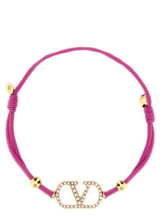 Valentino Garavani Multicolor VLogo Cord Bracelet