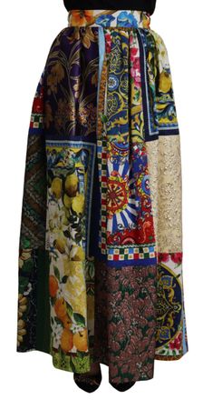 Dolce & Gabbana Multipatr&oacute;n Maxi Rok Patchwork Stijl