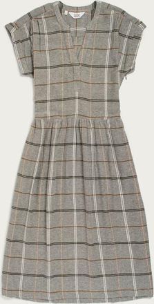 Bridge & Burn Ira Dress in Olive Ember Grid at Nordstrom, Size Xx-Large