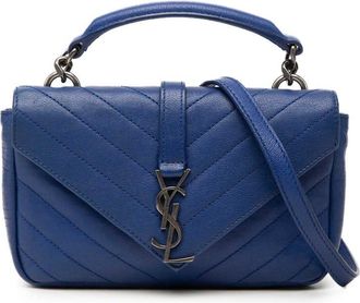 Saint Laurent Pre-owned Saint Laurent Baby Chevron Sheepskin Classic Monogram Chain Bag Ladies CDEUQKI4DKPGXFTH