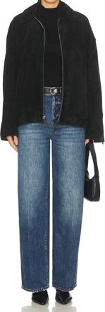 Pistola Denim Tate High Rise Bowed Wide Leg Jeans In Fulton