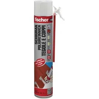 Fischer Schiuma Poliuretanica Coppi E Tegole Fischer Manuale 750 Ml 12 Pezzi