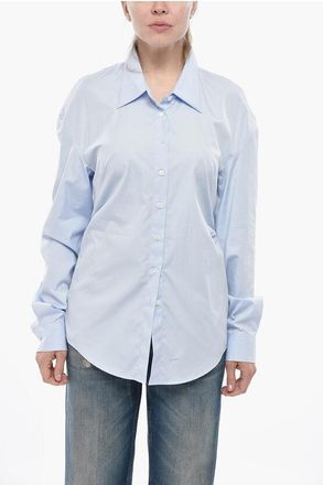 Dries Van Noten Poplin Shirt CENNY With Back Martingale size 44