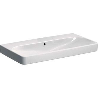 Keramag Keramag - Geberit Smyle Lavabo Cuadrado 500250, 90x48cm, Sin Agujero Para