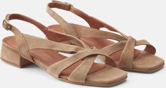 Jonak Sandalen van su&egrave;de leer Alphonse