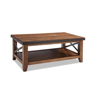 Intercon Taos Coffee Table Multi Colored Brown Canyon Finish
