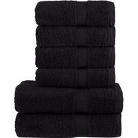 OEM Juego De Toallas Premium Solund Schwarz De 6 Piezas, 600 G/m&sup2; - Crezuo