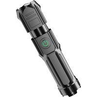 OEM Linterna Telesc&oacute;pica Crezuo Con Potente Zoom, Recargable Por Usb, Port&aacute;til, Compacta, De Largo Alcance, Para Iluminaci&oacute;n Exterior (1 Unidad)