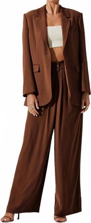 Astr Laudine Blazer In Brown