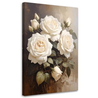 Feeby Impresi&oacute;n De Imagen, Ramos De Rosas Crema, 80x120