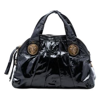 Gucci Pre-owned Gucci Large Patent Hysteria Satchel Ladies 197019 204991