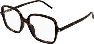 Saint Laurent Oversized Vierkant Montuur - unisex - Brillen - Bruin - 53 MM - Accessoires