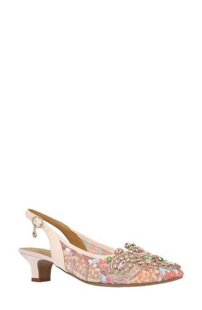 J. Rene&eacute; Strovanni Slingback Pump in Pink/Pastel at Nordstrom, Size 10.5