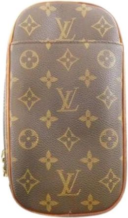 Louis Vuitton Pre-owned Belt Bags, female, Brown, Size: ONE SIZE Pre-owned Pochette Gange Shoulder Bag