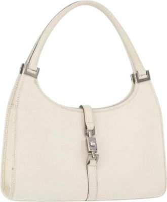 Gucci Pre-owned Vintage Shoulder Bag - Dames - Vintage Schoudertas - Wit - ONE Size - Leer - Vintage