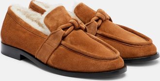 Bottega Veneta Astaire shearling-lined suede loafers