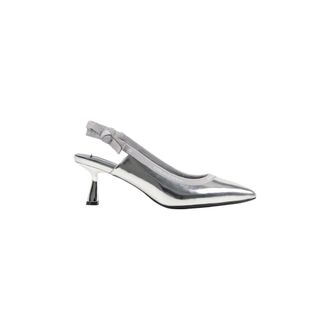 Karl Lagerfeld Schoenen, Dames, Grijs, 37 EU, Leer, Pasha Pump