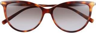 Ferragamo 55mm Cat Eye Sunglasses in Tortoise at Nordstrom Rack