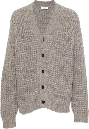 Roberto Collina Waffle-knit V-neck Cardigan