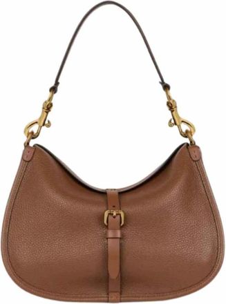 Etro Medium Leather Pony Bag - Dames - Schoudertassen - Bruin - ONE Size - Leer - Tassen