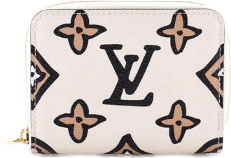 Louis Vuitton Zippy Coin Purse Wild at Heart Monogram Giant pouch - Beige