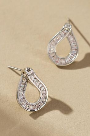Maeve Baguette Crystal Post Earrings