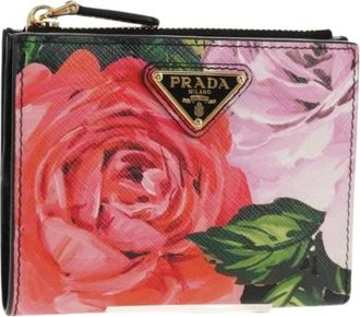 Prada Pre-owned Wallets, female, Pink, Size: ONE SIZE Pre-owned Vintage Wallet