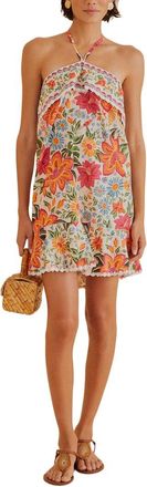 Farm Rio Farm Rio Bloom Garden Mini Dress
