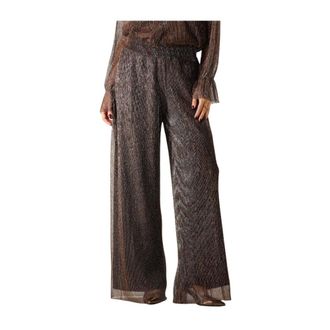 Notre-V Broeken, Dames, Bruin, L, Bronzen Pantalon voor stijlvolle vrouwen