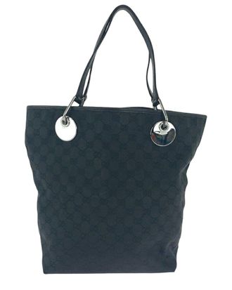 Gucci Black Gg Canvas Tote (Authentic Pre-Loved)