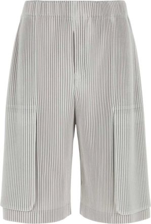 Issey Miyake Bermuda plisati - - Shorts - Uomo - Grigio - L