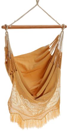 Hamac del sol Silla hamaca deluxe de colombia beige/ocre