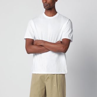Auralee T-shirt girocollo in cotone bianca