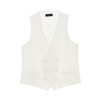 Lubiam Double-breasted satin vest Man 46