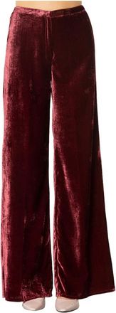Forte_Forte Pantaloni in Velluto Liscio - - Trousers - Donna - Rosso - S