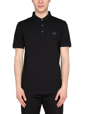 HUGO BOSS Polo mit Logo-Patch