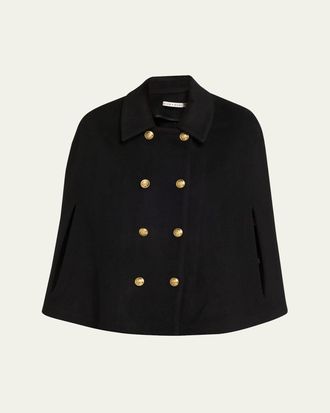 Alice & Olivia Reynalda Double-Breasted Cape
