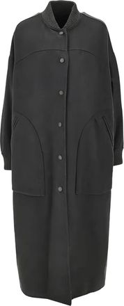 Max Mara Parka a coste - Grigio