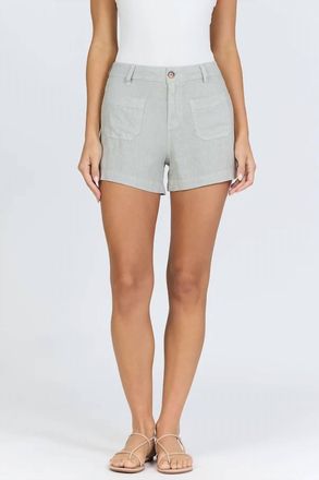 Dear John Denim Carlise High Rise Patch Pocket Short In Abbey Stone