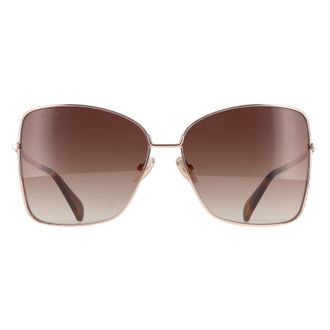 Max Mara Butterfly Womens Shiny Rose Gold Brown Gradient MM0097 Menton 1 Metal - One Size