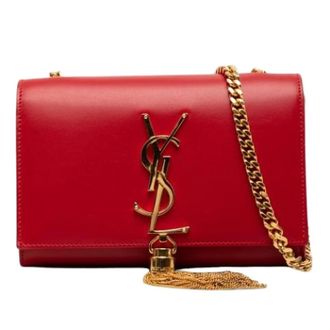 Saint Laurent Pre-owned Kate Cross Body Bag - Dames - Pre-owned - Rood - Maat: ONE Size Leer