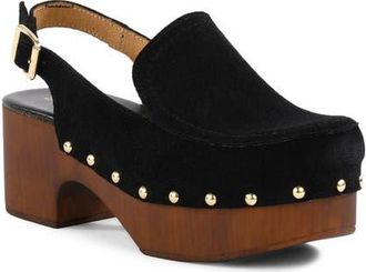 Seychelles Backlot Leather Clog in Black at Nordstrom, Size 9.5
