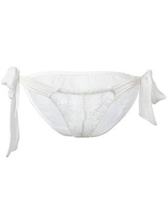 Gilda & Pearl Ava tie-side knickers - White