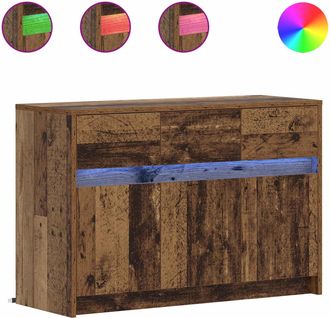 vidaXL Mueble De Tv 91 X 34 X 61 Cm Madera Envejecida Vidaxl