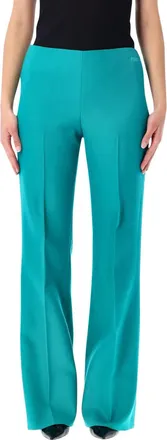 Fendi Light Blue Slim Flat Front Pants